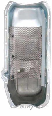 Moroso 20191 7 Quart 8-1/4 Deep Wet Sump Engine Oil Pan for Small Block Chevy