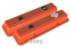 Muscle Series Valve Covers Small Block Chevy engines Factory Orange 241-136