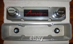 New Avanti II Custom Valve Covers with Breather Caps small block Chevy engines