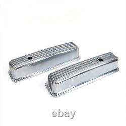 Olt Tall Finned Valve Covers with Breather HolesSmall Block Chevy