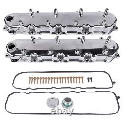 Polished Engine Valve Covers for Chevy Small Block LT GEN V 5.3 6.2 LT4 L83 L86