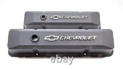 Proform 141-119 in Black Crinkle Valve Covers Fits Small Block Chevy Engine 2 pc
