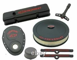 Proform Engine Dress-Up Kit 141-758 Black Crinkle Finish For Small Block Chevy