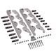 Rocker Arm Clamp-on Stud Girdles Kit For Chevy Big Block 454 + Posi Locks