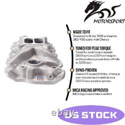 SBC Performer EPS Aluminum Intake Small Block Chevy 305 327 350