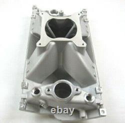 SBC Small Block Chevy 350 383 Vortec High Rise Intake 7000+Rpm Satin E42424