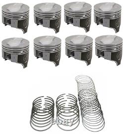 SEALED POWER Cast Domed Coated Pistons/8+CAST Rings for 1965-1969 Chevy 396 030