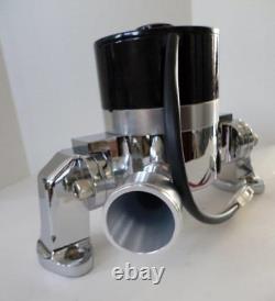 SMALL BLOCK CHEVY 327 350 Chrome Aluminum Electric Water Pump 35 GPM HIGH FLOW