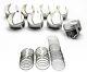 Speed Pro Forged 21cc Dome Pistons/8+cast Rings For Chevy Bb 396 325/350hp. 060