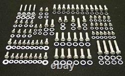 Sbc Chevy Engine Bolts Kit Small Block 283 305 327 350 400 Polished Stainless