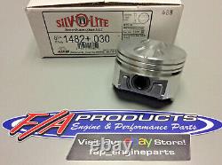 Silvolite 1482+. 030 Chevy 305 Small Block V8 Engines Cast Piston Set Of 8