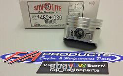 Silvolite 1482+. 030 Chevy 305 Small Block V8 Engines Cast Piston Set Of 8