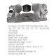 Single Plane Intake Manifold For 1957-95 Small Block Chevy Sbc 350 400 V8 Engine