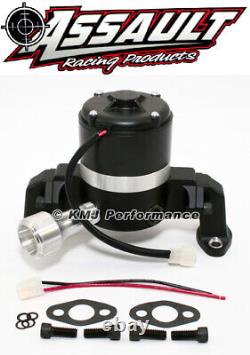 Small Block Chevy 350 Electric High Volume Water Pump Powdercoated Black