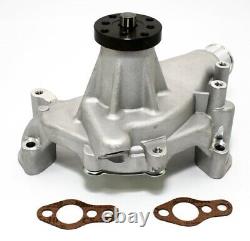 Small Block Chevy 350 High Volume Long Aluminum Water Pump Natural 5/8 Pilot