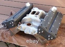 Small Block Chevy 3 Piece Valve Covers Gennie Shifter Hot Rod SBC Super Rare WOW