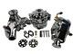 Small Block Chevy Chrome Long Water Pump Alternator Power Steering Pump Kit Lwp