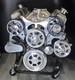 Small Block Chevy Complete Serpentine Engine Pulleys/bracket Kit Aluminum Cnc