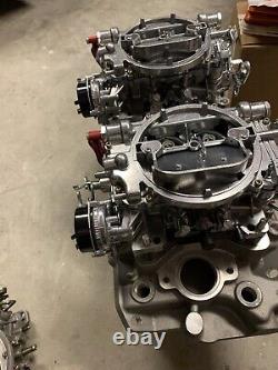 Small Block Chevy Dual Quad 2x4 Intake Setup