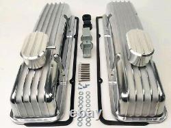 Small Block Chevy FINNED Alum Engine Dress up Kit Valve Covers 12 Air Cleaner
