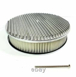 Small Block Chevy Finned Center Bolt Aluminum Engine Dress Up Kit 87+ Tall SBC