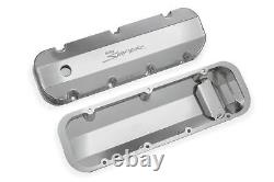 Sniper Alloy valve cover withbaffle for 65-00 Chevy BigBlock 396-454 Silver 890004