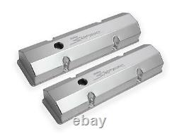 Sniper Fabricated Aluminum Valve Cover Chevy Small Block Natural 890010