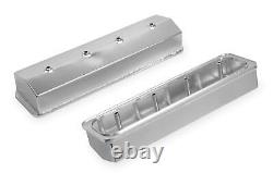 Sniper Fabricated Aluminum Valve Cover Chevy Small Block Silver 890009