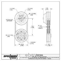 Speedway 11 Pulley Combo, Small Block Fits Chevy Short Pump