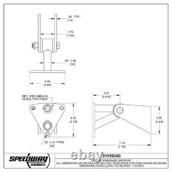 Speedway Motors Small & Big Block SBC BBC Chevy Engine Swap Weld-In Motor Mounts