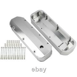 Tall Valve Covers With Holes For Chevy 454 402 396 427 Big Block Engine Sliver