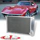 Tri Core 3-row Full Aluminum Cooling Radiator For 1969-1972 Corvette C3 5.7l V8