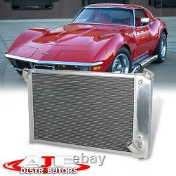 Tri Core 3-Row Full Aluminum Cooling Radiator For 1969-1972 Corvette C3 5.7L V8