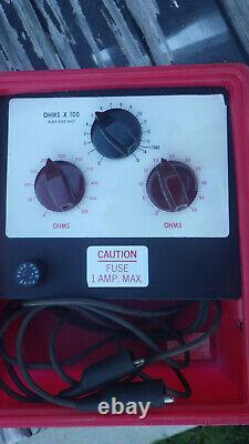 Vintage 60s Guage Tester auto engine service meter Ford gm chevy car hot rod