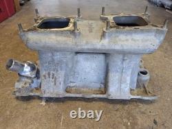 Vintage Say Why-And Small Block Chevy Weiand Tunnel Ram Intake For Dual Carbs