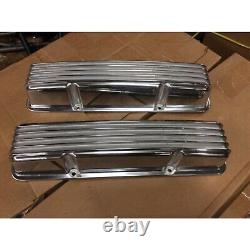 Vintage Tall Finned Valve Covers Without Breather Holes Small Block Chevy