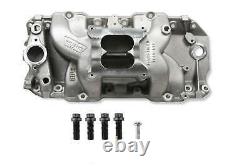 WEIAND 8018 Big Block Chevy Rectangle Port STEALTH Dual Plane Intake Manifold