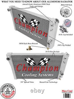 WR 2 Row 1 Tubes Radiator-1984-1990 Chevrolet Corvette Small Block V8 Engine