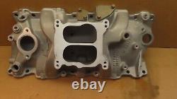 Weiand 8004 Aluminum Intake Manifold Small Block Chevy Dual Plane Performer 4BBL