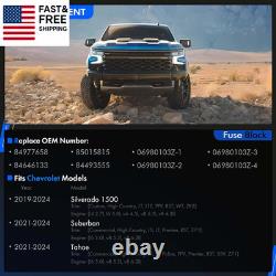 84646133 Bloc de fusibles du compartiment moteur de distribution de la batterie, compatible avec Chevy Silve