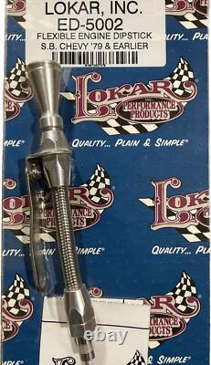 Bâton de jauge d'huile moteur Lokar pour petit bloc Chevy 1979 et antérieur 12