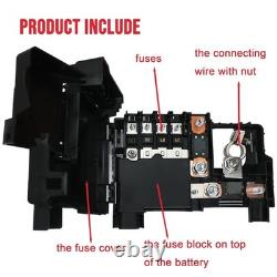 Bloc de fusibles de compartiment moteur de distribution de batterie compatible avec Chevrolet Mal