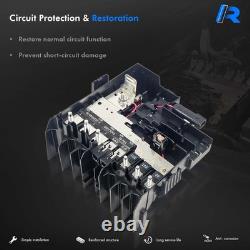 Bloc de fusibles de compartiment moteur de distribution de batterie compatible avec Chevy noir