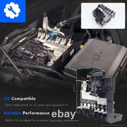 Bloc de fusibles de compartiment moteur de distribution de batterie compatible avec Chevy noir