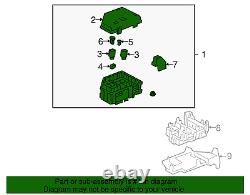 Bloc de jonction de harnais de câblage de moteur GM authentique 23436805