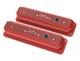 Cache-culbuteurs En Aluminium Holley Finition Rouge Brillant Pour Moteur Small Block Chevy