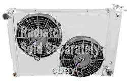 Carénage de radiateur en aluminium sur mesure pour Camaro Big Block Chevy avec 10 ventilateurs - 17 H x 23 L