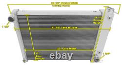 Carénage de radiateur en aluminium sur mesure pour Camaro Big Block Chevy avec 10 ventilateurs - 17 H x 23 L