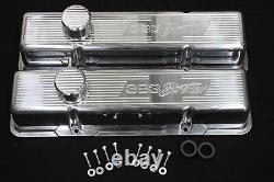 Chevrolet Ghost Tie 383 Stroker Chevy Sb Tall Valve Cover Push In Breather Pcv