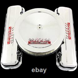 Chrome Valve Covers And Air Cleaner Combo Fits Big Block Chevy 454 Engines Short